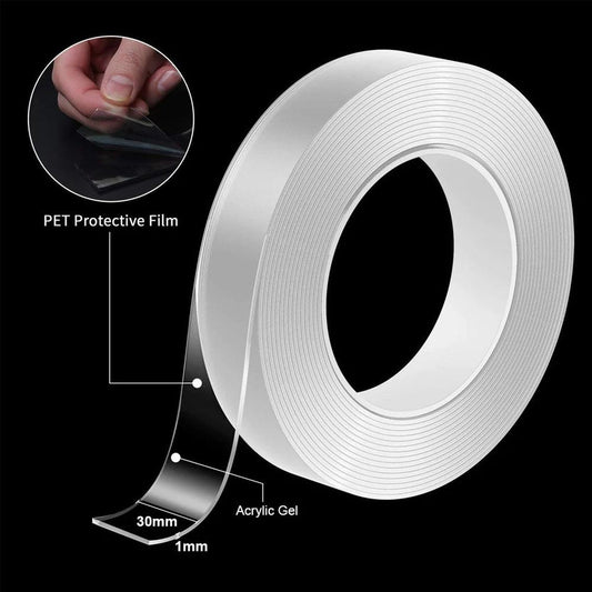 Nano Tape Double Side Tape | Washable Reusable Tape - 3 Meter